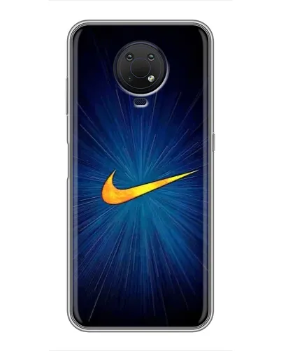 Чехол для Nokia G10 с картинкой «Синий пульс Nike» Чехол для Nokia G10 с картинкой «Синий пульс Nike»