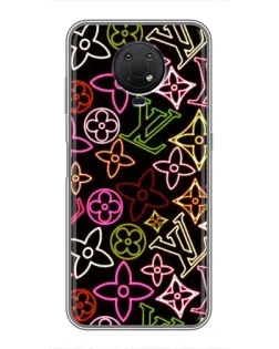 Чехол для Nokia G10 с картинкой «Неоновый микс Nike»