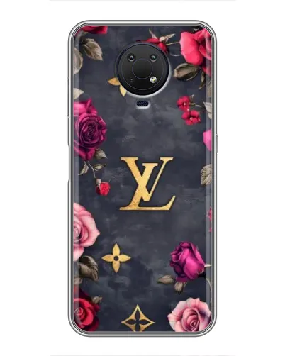 Чехол для Nokia G10 с картинкой «Цветочный Louis Vuitton»