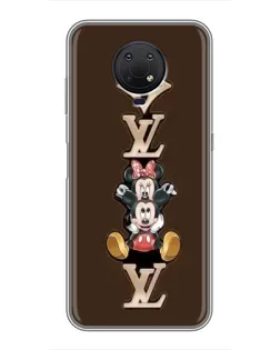 Чехол для Nokia G10 с картинкой «LV и Микки Маус» Чехол для Nokia G10 с картинкой «LV и Микки Маус»