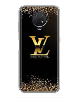 Чехол для Nokia G10 с картинкой «LV — золотые искры» Чехол для Nokia G10 с картинкой «LV — золотые искры»