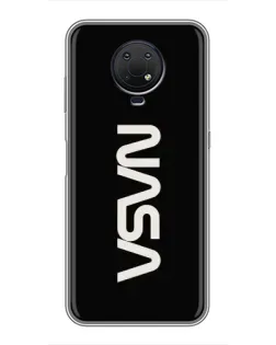 Чохол для Nokia G10 з картинкою «NASA — вертикальний логотип»