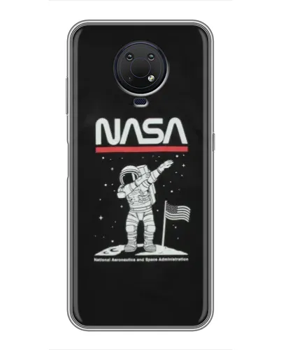 Чохол для Nokia G10 з картинкою «NASA — крокуємо по Місяцю» Чохол для Nokia G10 з картинкою «NASA — крокуємо по Місяцю»