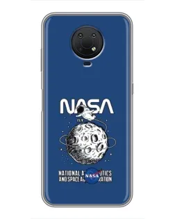 Чохол для Nokia G10 з картинкою «NASA — місячна місія»