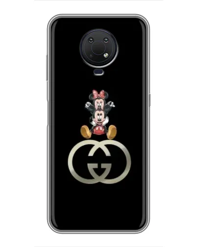 Чохол для Nokia G10 з картинкою «Мінні Маус на лого» Чохол для Nokia G10 з картинкою «Мінні Маус на лого»