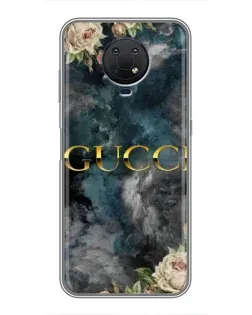 Чохол для Nokia G10 з картинкою «Абстрактні квіти Gucci»