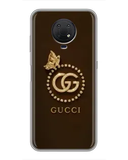 Чохол для Nokia G10 з картинкою «Gucci — золотий метелик»