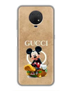 Чохол для Nokia G10 з картинкою «Міккі Маус Gucci — крафт»