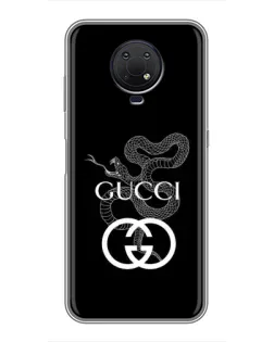 Чохол для Nokia G10 з картинкою «Gucci — срібна змія»