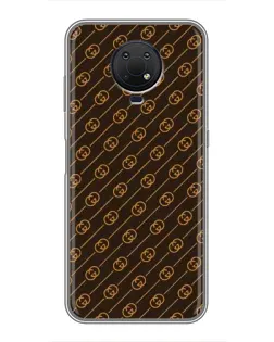 Чохол для Nokia G10 з картинкою «Gucci — золоті діагоналі»