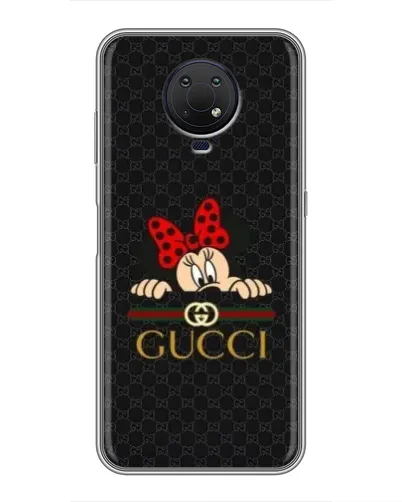 Чохол для Nokia G10 з картинкою «Мінні Маус Gucci — чорний» Чохол для Nokia G10 з картинкою «Мінні Маус Gucci — чорний»