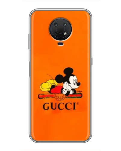 Чохол для Nokia G10 з картинкою «Міккі Маус Gucci — помаранч» Чохол для Nokia G10 з картинкою «Міккі Маус Gucci — помаранч»