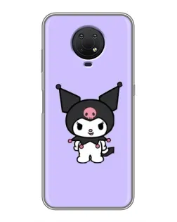 Чехол для Nokia G10 с картинкой «Kuromi — нежный фиолетовый»