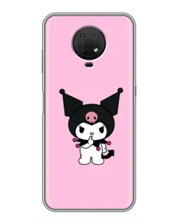 Чехол для Nokia G10 с картинкой «Kuromi — розовая нежность»