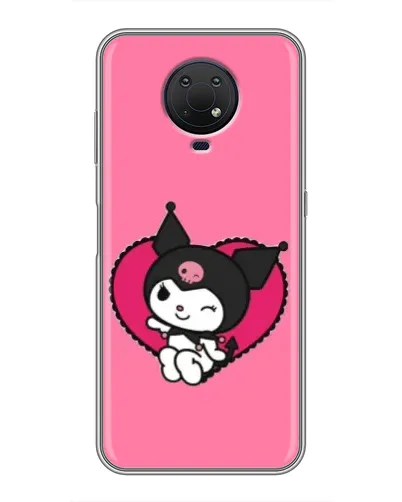 Чехол для Nokia G10 с картинкой «Kuromi — любовь в сердце»