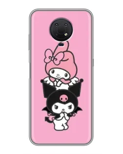 Чехол для Nokia G10 с картинкой «My Melody и Kuromi»