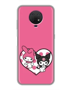 Чехол для Nokia G10 с картинкой «Kuromi и My Melody»