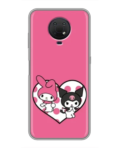 Чехол для Nokia G10 с картинкой «Kuromi и My Melody»