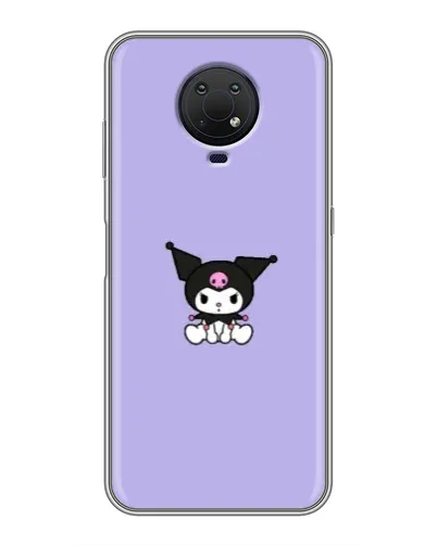 Чехол для Nokia G10 с картинкой «Kuromi — фиолетовый минимализм»