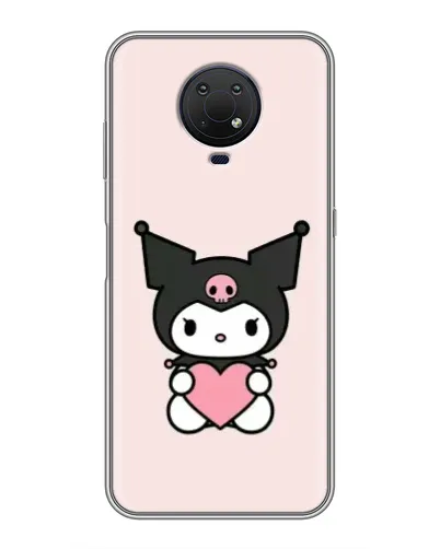 Чехол для Nokia G10 с картинкой «Kuromi и сердце»