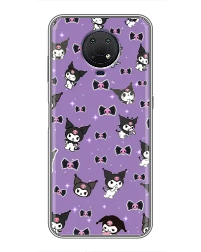 Чехол для Nokia G10 с картинкой «Kuromi — паттерн»