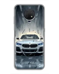 Чехол для Nokia G10 с картинкой «BMW в свете фар»
