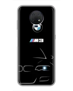Чехол для Nokia G10 с картинкой «Минималистичный принт BMW M3»