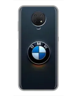 Чехол для Nokia G10 с картинкой «Логотип BMW — минимализм»