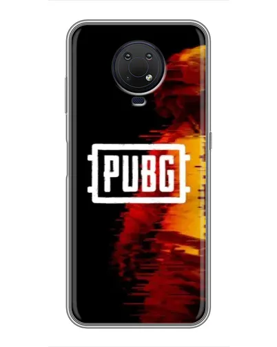 Чохол для Nokia G10 з картинкою «Яскравий логотип PUBG»