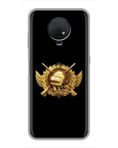 Чохол для Nokia G10 з картинкою «PUBG — помаранчевий градієнт»