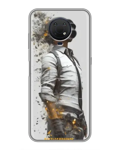 Чохол для Nokia G10 з картинкою «PUBG — боєць у пилу»