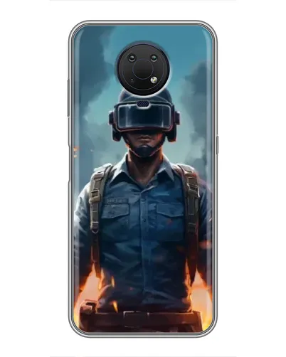 Чохол для Nokia G10 з картинкою «PUBG — реалістичний герой»