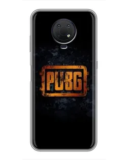 Чохол для Nokia G10 з картинкою «PUBG — золотий логотип»