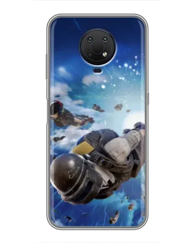Чохол для Nokia G10 з картинкою «Десант PUBG — стрибок»