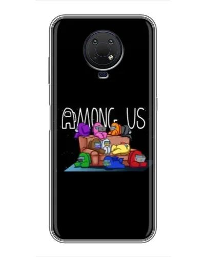 Чехол для Nokia G10 с картинкой «Логотип Among Us» Чехол для Nokia G10 с картинкой «Логотип Among Us»