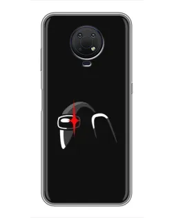 Чехол для Nokia G10 с картинкой «Among Us шлем» Чехол для Nokia G10 с картинкой «Among Us шлем»