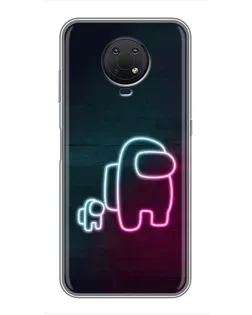 Чехол для Nokia G10 с картинкой «Among Us неон-арт» Чехол для Nokia G10 с картинкой «Among Us неон-арт»