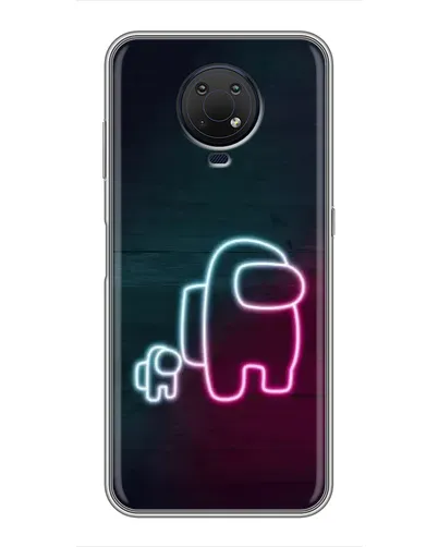 Чехол для Nokia G10 с картинкой «Among Us неон-арт» Чехол для Nokia G10 с картинкой «Among Us неон-арт»