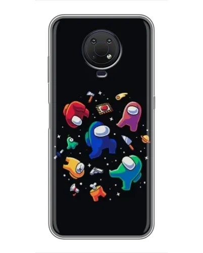 Чехол для Nokia G10 с картинкой «Among Us космос» Чехол для Nokia G10 с картинкой «Among Us космос»