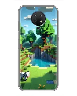 Чохол для Nokia G10 з картинкою «Minecraft літній день»