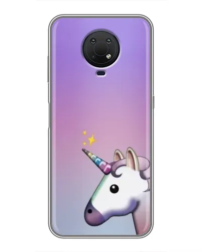 Чехол для Nokia G10 с картинкой «Единорог градиент»