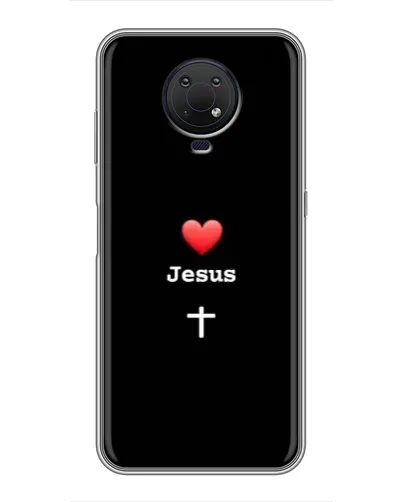 Чохол для Nokia G10 з картинкою «Серце - Jesus» Чохол для Nokia G10 з картинкою «Серце - Jesus»