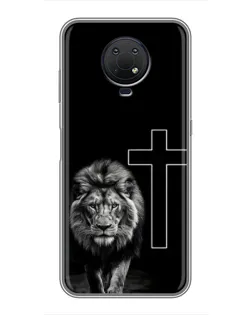Чохол для Nokia G10 з картинкою «Лев та Хрест»