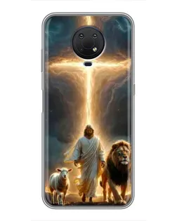 Чохол для Nokia G10 з картинкою «Лев Юди та Світло»