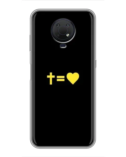 Чохол для Nokia G10 з картинкою «Серце та Хрест» Чохол для Nokia G10 з картинкою «Серце та Хрест»