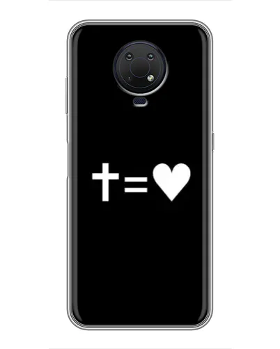 Чохол для Nokia G10 з картинкою «Хрест та Серце» Чохол для Nokia G10 з картинкою «Хрест та Серце»