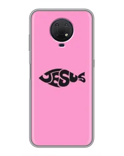 Чохол для Nokia G10 з картинкою «Рожевий символ Jesus»