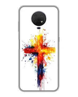 Чохол для Nokia G10 з картинкою «Акварельний хрест»