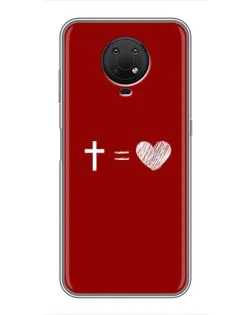 Чехол для Nokia G10 с картинкой «Уравнение любви» Чехол для Nokia G10 с картинкой «Уравнение любви»