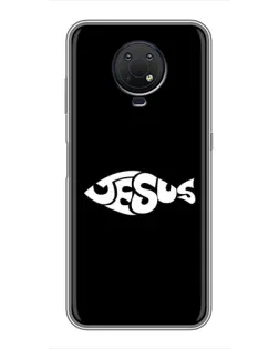 Чехол для Nokia G10 с картинкой «Рыба Jesus» Чехол для Nokia G10 с картинкой «Рыба Jesus»